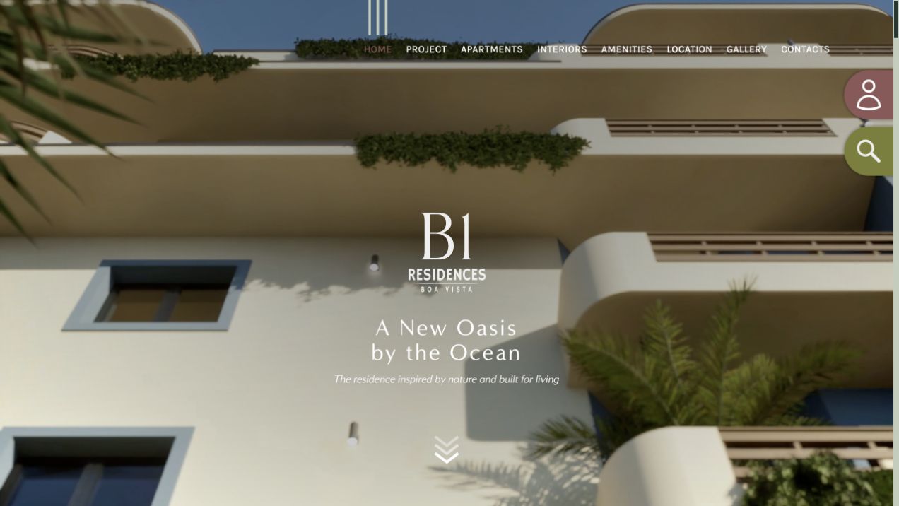 B1 Residences website preview
